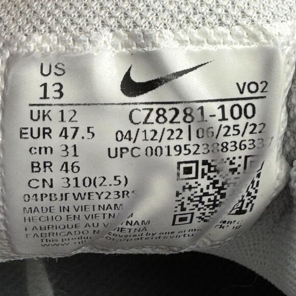 Nike Metcon 7 Shoes Mens Size 13 White Black Training Cross Trainer CZ8281-100 - Picture 10 of 11